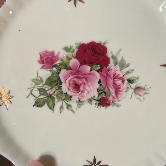 Vtg Formalities by Baum Brothers Victoria Rose Trinket Tray Plate - Picture 3 of 6